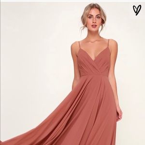 All About Love Rusty Rose Maxi Dress size Large